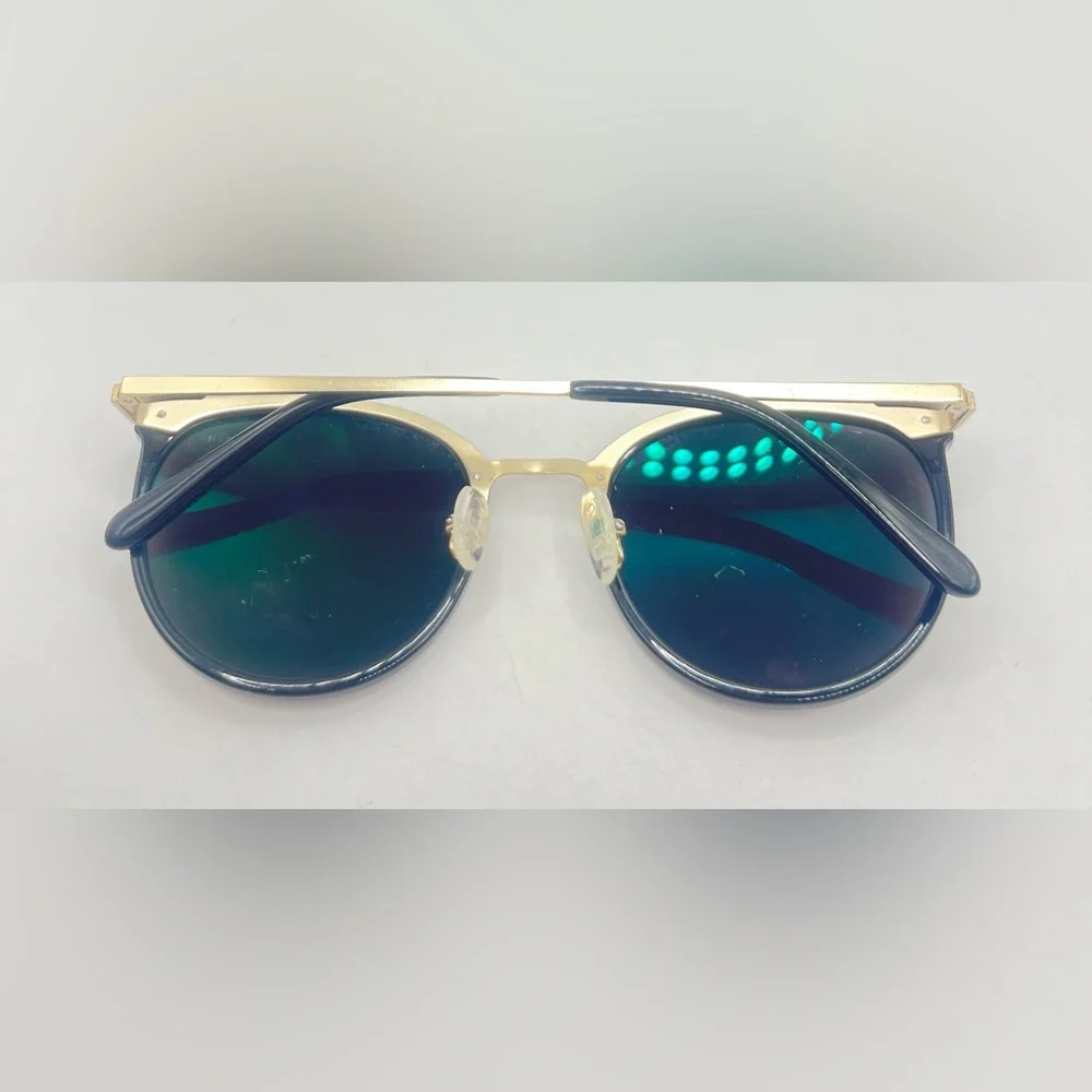 Eyebuydirect Crash Black Gold Oval Sunglasses Frames Only - Picture 4 of 8